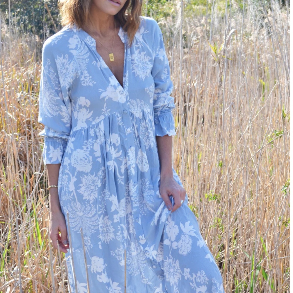 TUSCANY BOHO DRESS PAISLEY PRINT
